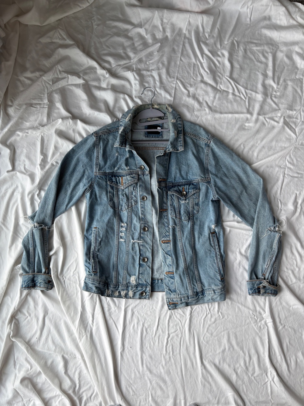 BDG Light Wash Distressed Denim Jacket